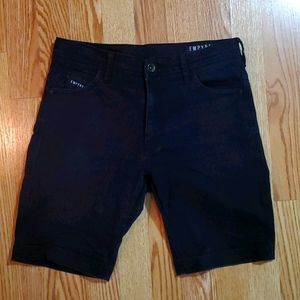 Black Skinny Shorts
